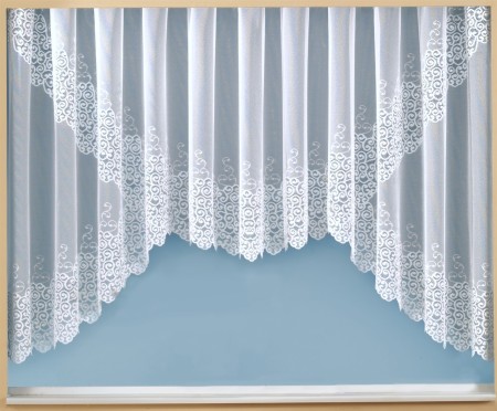 Fertiggardine Fensterstore Kuvertstore ca.145*600cm Kurzgardine Blumenfenster