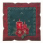 Preview: Weihnachtstischdecken Kerzen Grün Rot Weihnachten Advent Tischtuch Tischserie