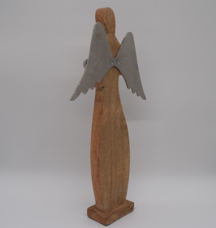 Weihnachtsengel Groß Holz 42 cm Adventsdekoration, Weihnachtsdekoration