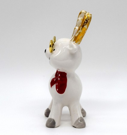 Weihnachtsrentier Sven mit Brille 12,5 cm Adventsdekoration, Weihnachtsdekoration