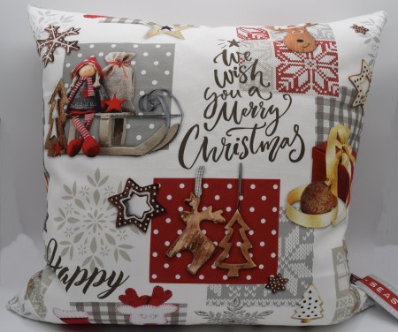 Weihnachtskissenhülle Advents Kissenbezüge 50*50 cm Wish you