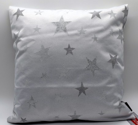 Weihnachtskissenhülle Advents Kissenbezüge 40*40 cm Sterne lichtgrau