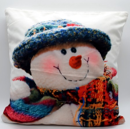 Weihnachtskissenhülle Advents Kissenbezüge 40*40 cm Schneemann