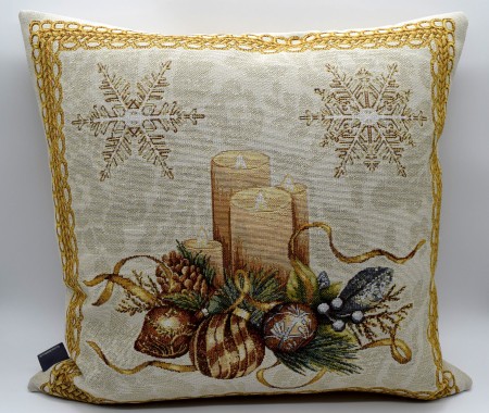 Weihnachtskissenhülle Advents Kissenbezüge 45*45 cm Weihnachtskerzen