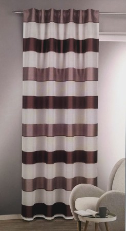 Lisa rot 135*245 cm Übergardine Vorhang Seitenschal mit Schlaufen + Gardinenband
