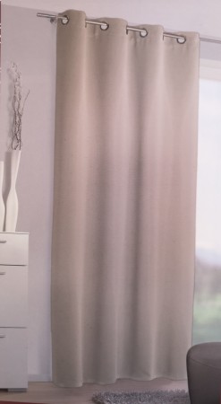 Mia Stein 140*245 cm Verdunklungsvorhang Ösenschal Seitenschal mit Ösen Vorhang