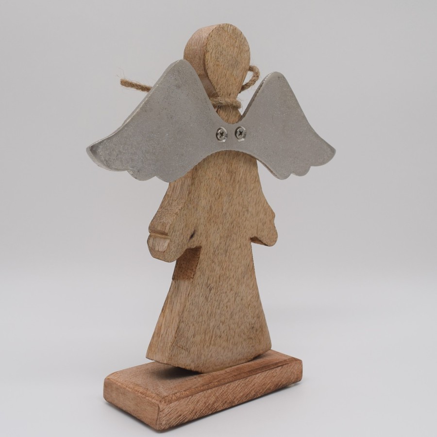 Weihnachtsengel Holz 22 cm Adventsdekoration, Weihnachtsdekoration