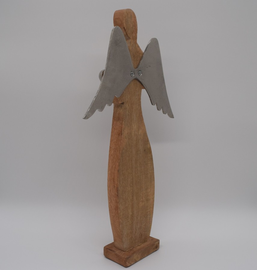 Weihnachtsengel Groß Holz 42 cm Adventsdekoration, Weihnachtsdekoration