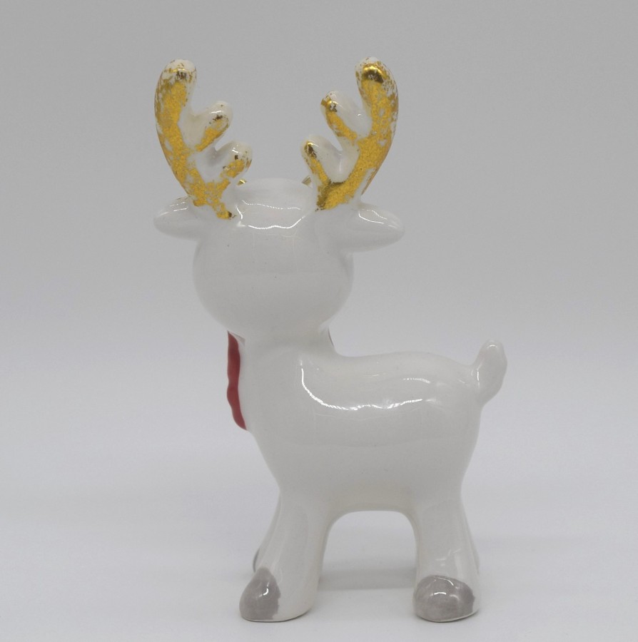 Weihnachtsrentier Sven mit Brille 12,5 cm Adventsdekoration, Weihnachtsdekoration